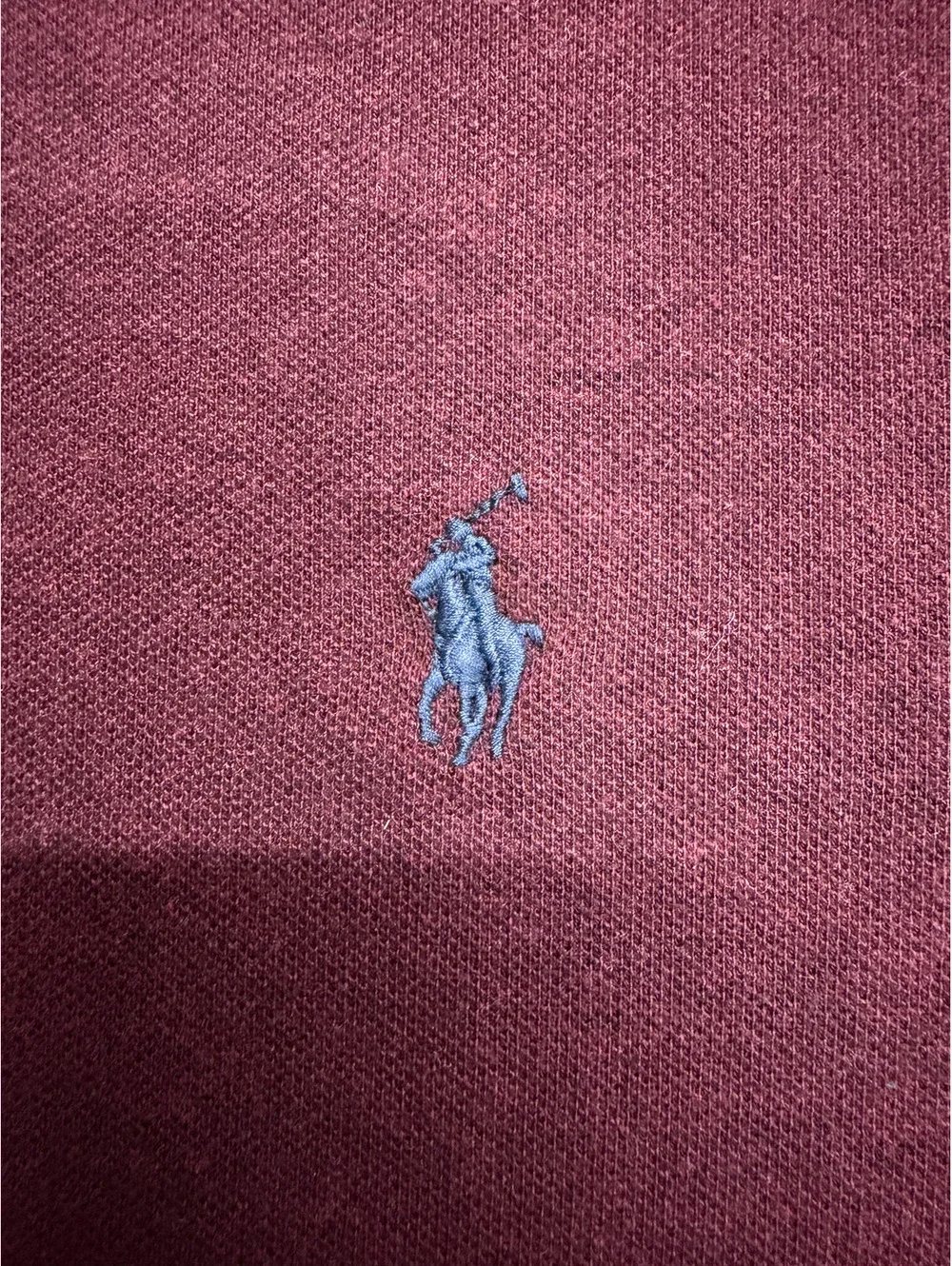 Polo Ralph Lauren Classic Fit Long Sleeve Polo Shirt Burgundy Large